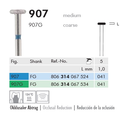 Gyémánt fúró turbinába 907314041