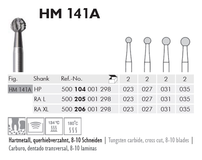 Sebészeti fúró HM141A104035, 2db
