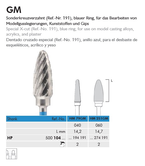 Vídia frézer HM79GM104040 közepes, 2db