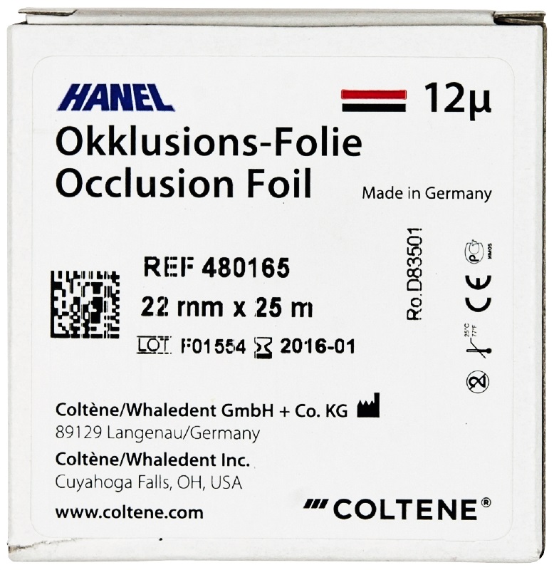Okkluziós Folia 12µ 22mm P-F