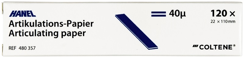 Artikulációs Papír 40 µ 22mm Kék