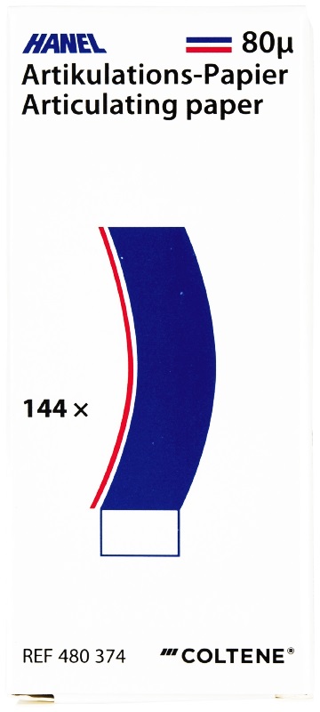Artikulációs Papír 80 µ C Forma 144db, kék-piros