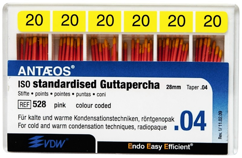 Guttapercha taper 4% 020