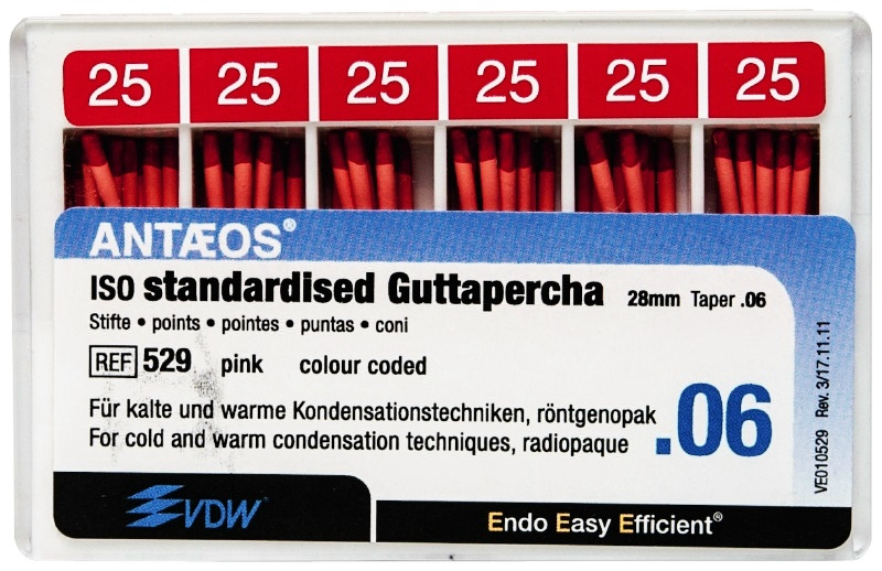 Guttapercha csúcs 6% 025