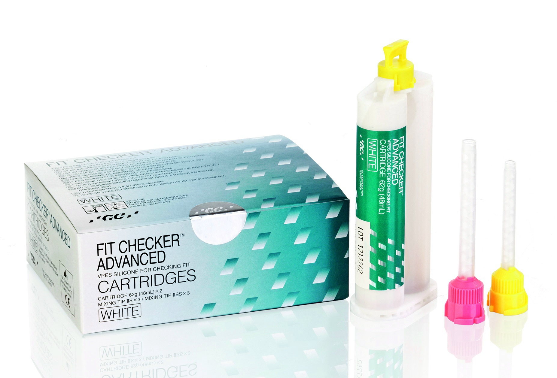 Fit Checker Advanced, Cartridges (2 x 62 g), White
