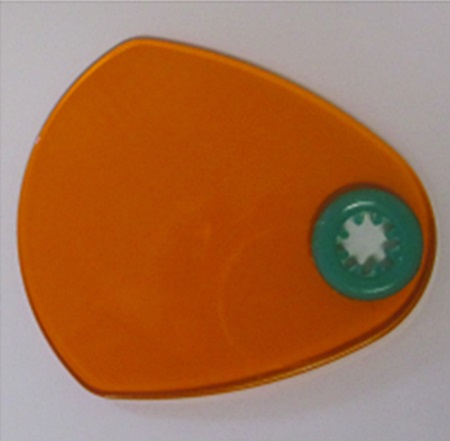 Fényvédő pajzs, ovális, 72x62 mm, 1 db