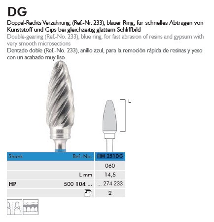 Vídia frézer HM251DG104060  közepes