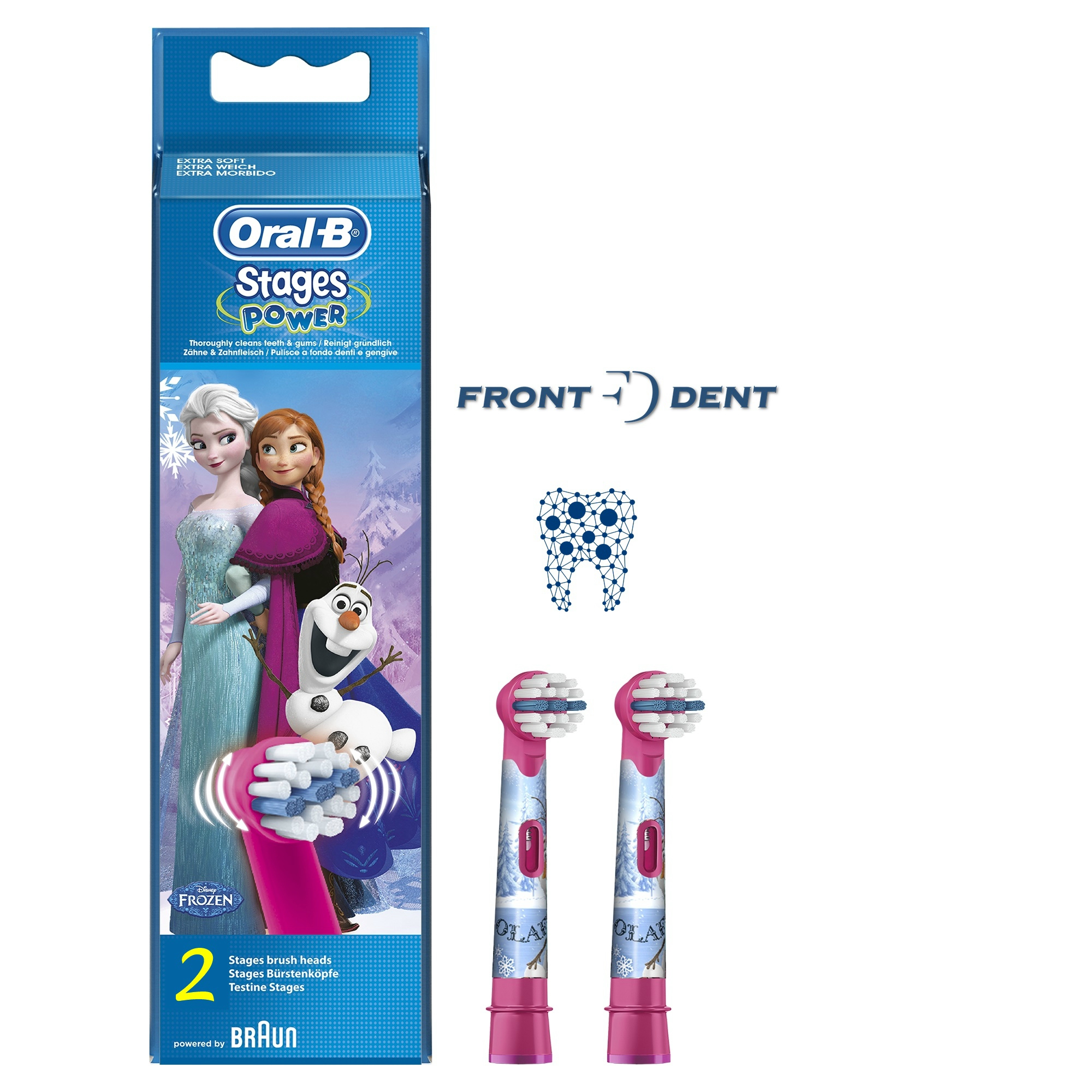 Oral-B EB10-2 pótfej 2 db gyerek Frozen