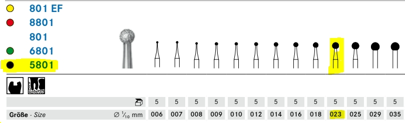 5801.314.023 gyémánt fúró 5db