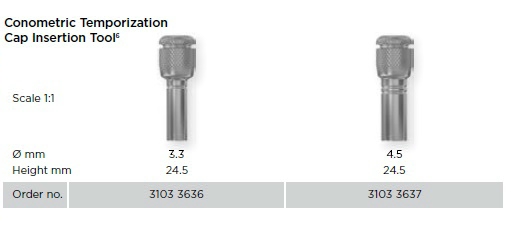 Acuris Conometric Temporization Cap Insertion Tool