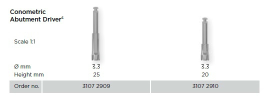 Acuris Conometric Abutment Driver 20