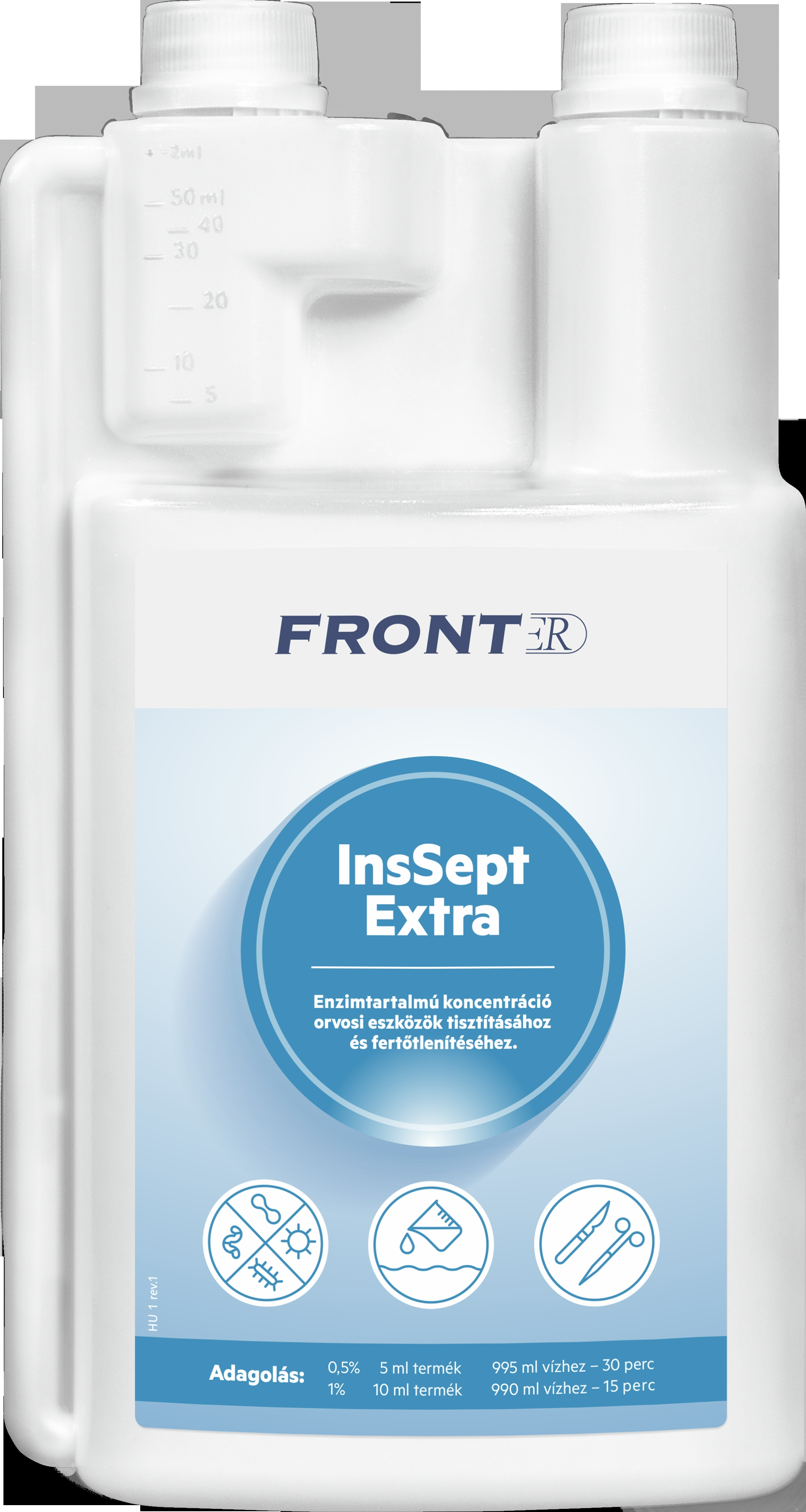FrontER InsSept Extra 1L eszköz fertőtlenítő