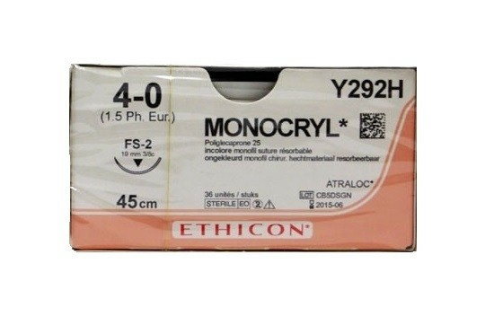 MONOCRYL 4/0 FS-2 45CM (36db)