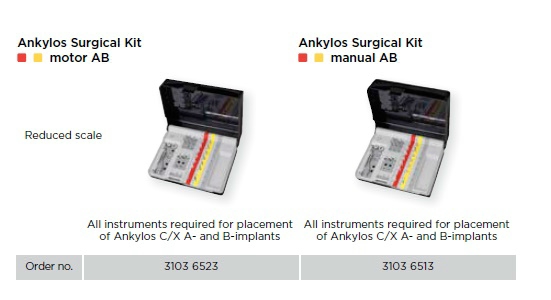 Ankylos Sebészi kazetta motor AB Reamer