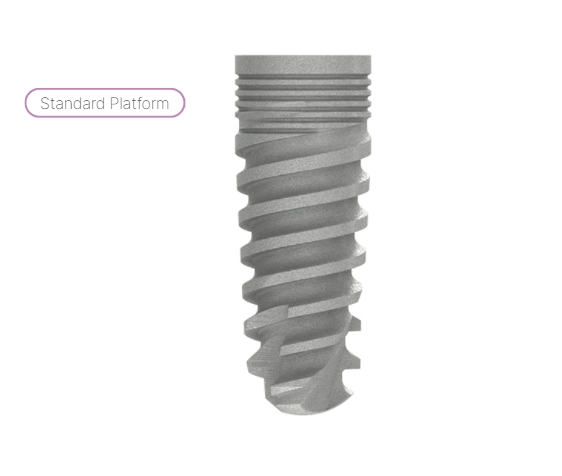 SEVEN int. hex. implant O3.75 L10, without bevel, SP