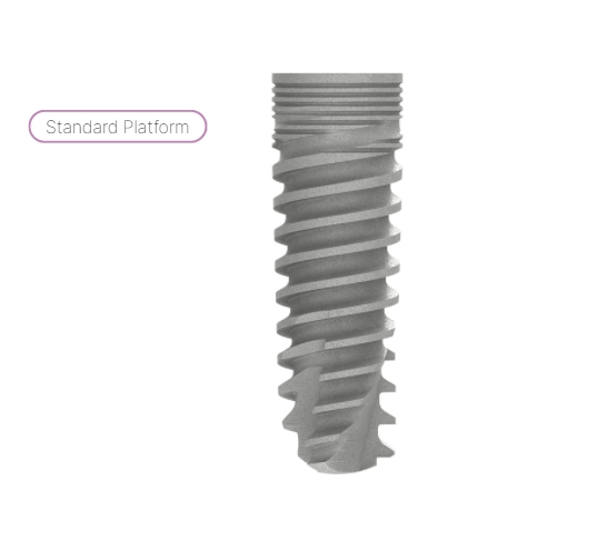 SEVEN int. hex. implant O4.20 L13, without bevel, SP