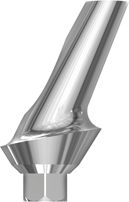 Esthetic 25 angulated abutment internal hex. 1mm