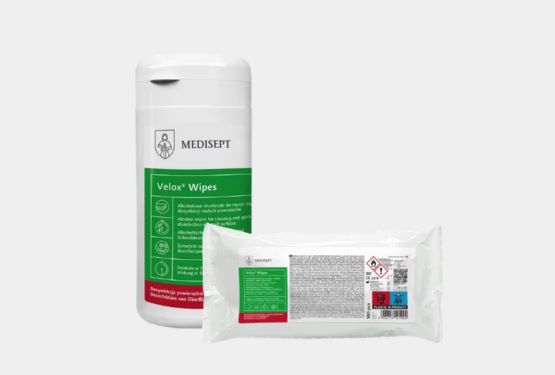 FrontER Alsu Wipes/ Medisept VELOX WIPES 100db fertőtlenítő kendő + doboz