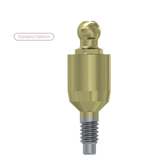 Ball attachment anchor internal hex. 5mm