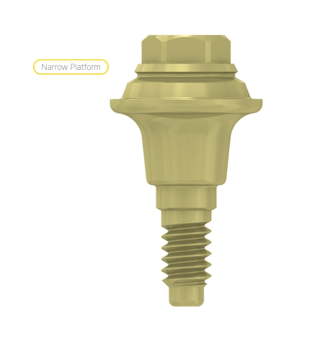 Multi unit abutment, h. 1mm, coni. con., NP