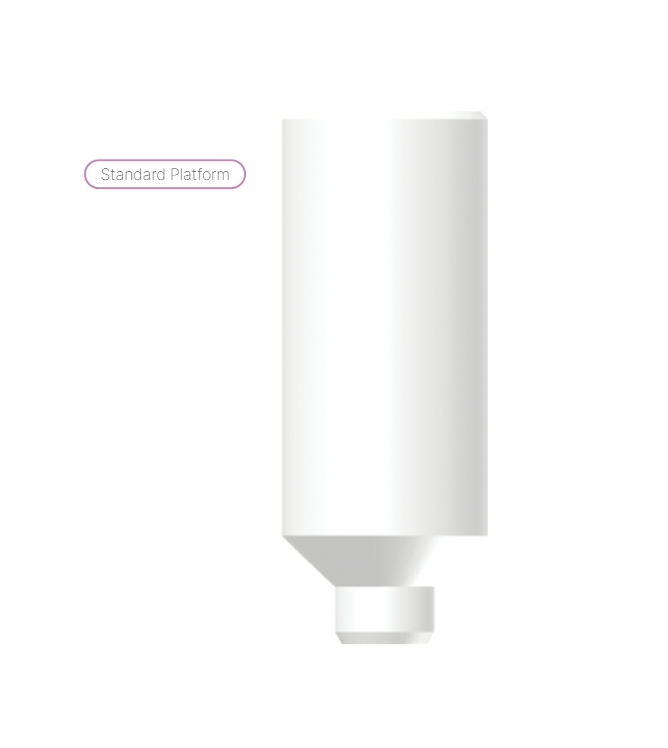 Wide profile direct plastic cylinder without hex.