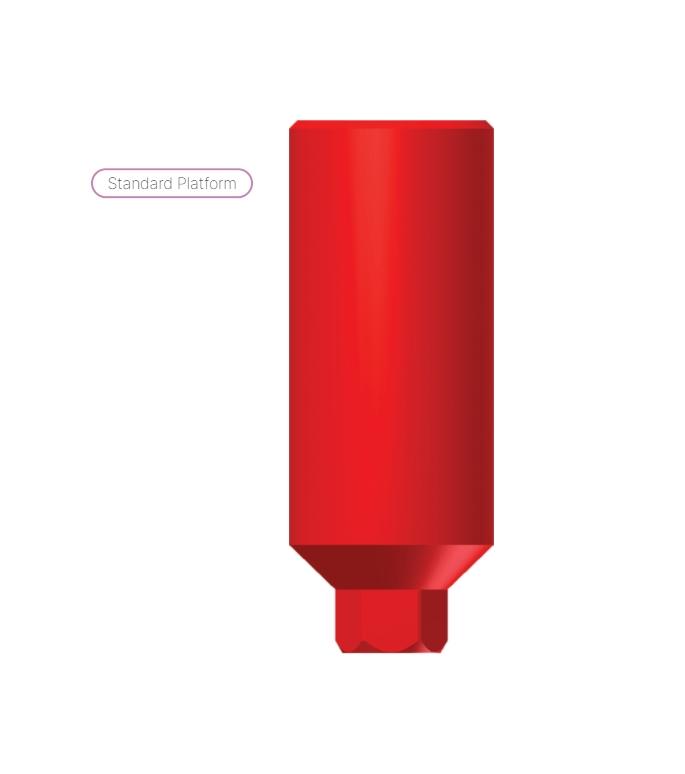 Standard profile direct plastic cylinder with hex.