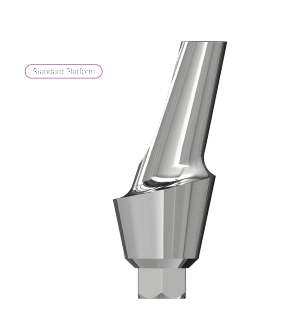 Esthetic 15 angulated abutment internal hex. 3mm