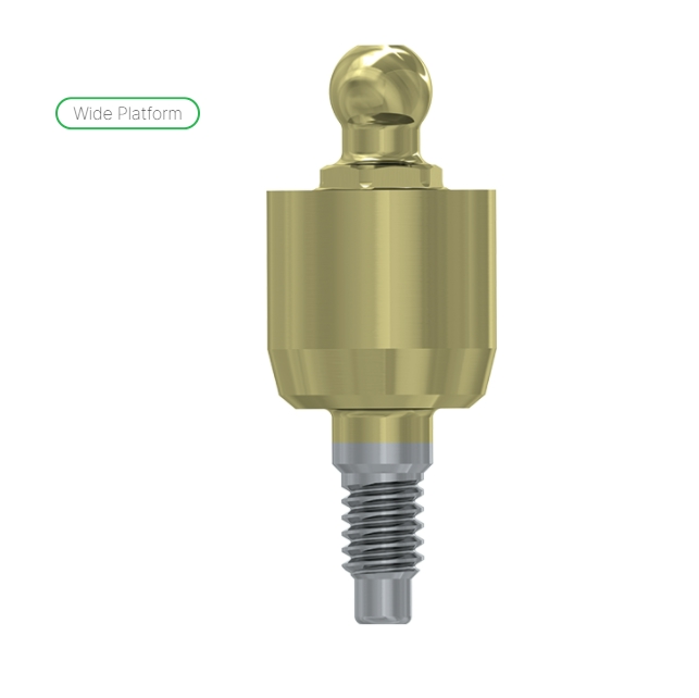 Wide ball attachment anchor internal hex. 5mm