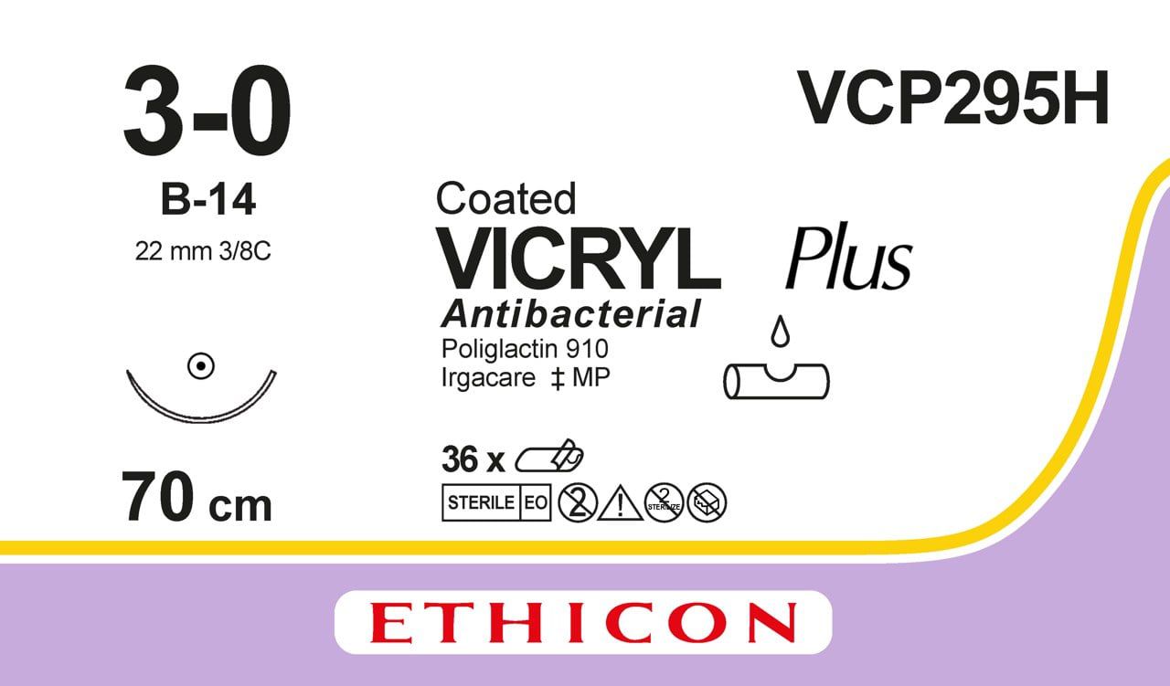 Vicryl Plus 3/0 S/A B-14 70cm (36db)