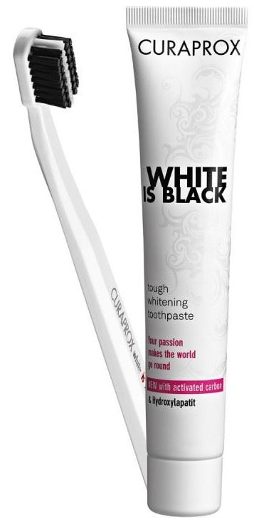CURAPROX BLACK is White Light Pack 1 db CSBIW fogkefe+BW fogkrém minta 8 ml
