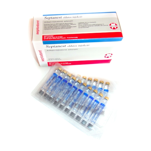 Septanest 40 mg/ml + 10 mikrogramm/ml, injekciós oldat