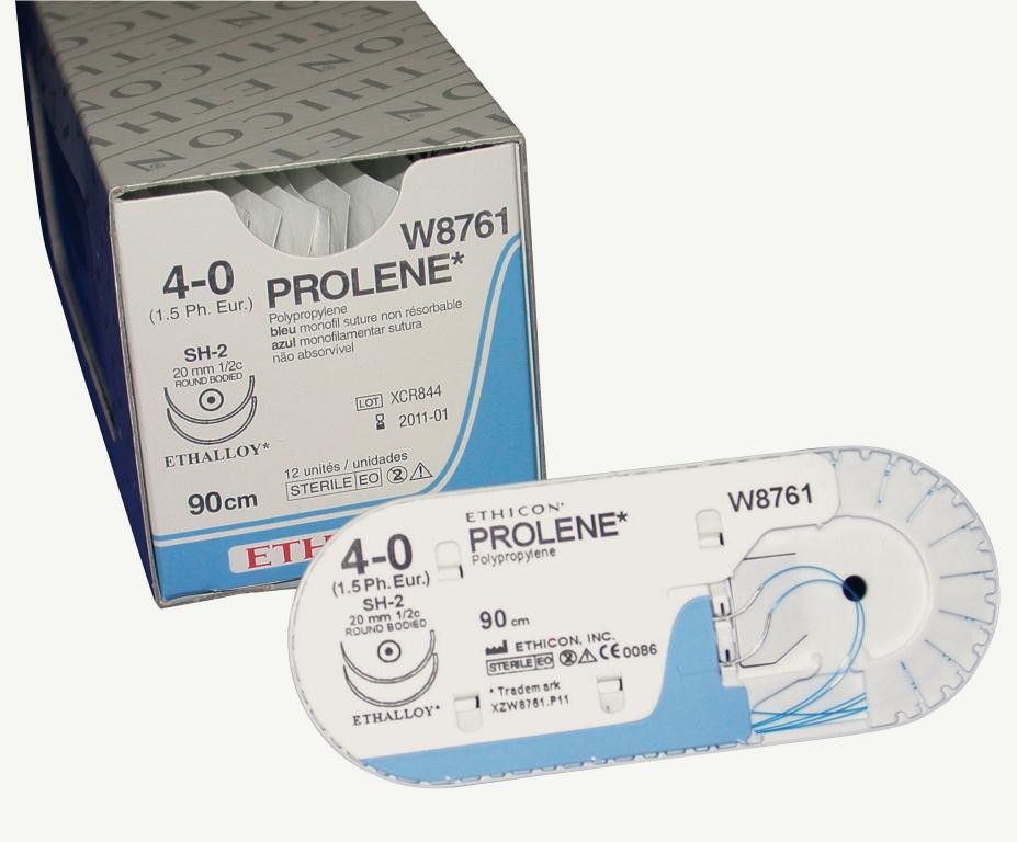 Prolene Blu 90cm M0,7 USP4-0 D/A SH-2 12db