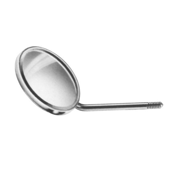 fogászati tükörszem sík, front rhodium 12db