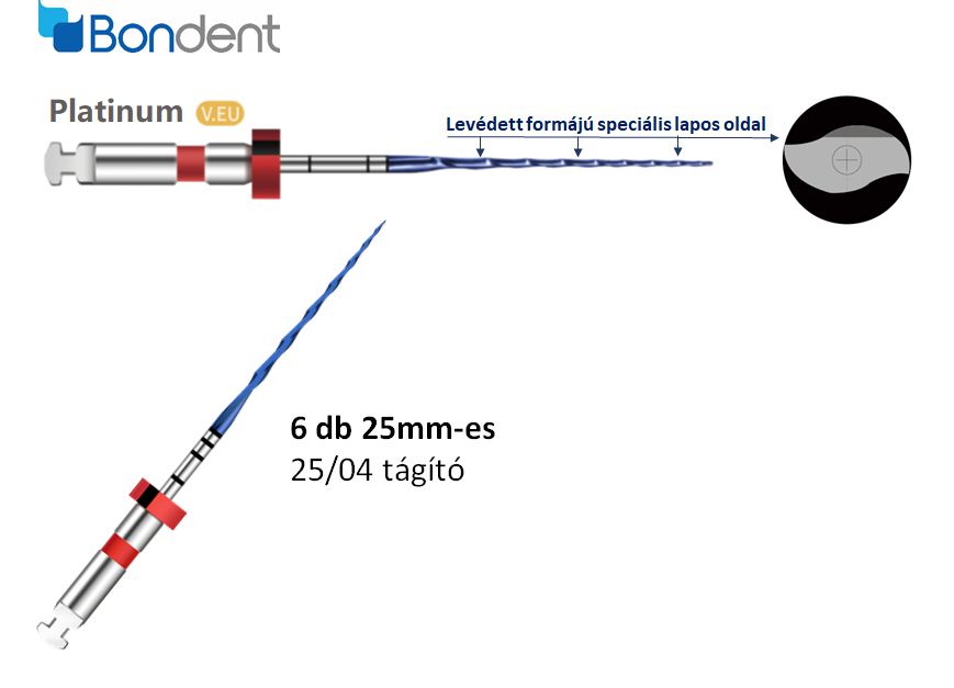 Platinum (Root Canal Files) V.EU #25/04 6db 25mm