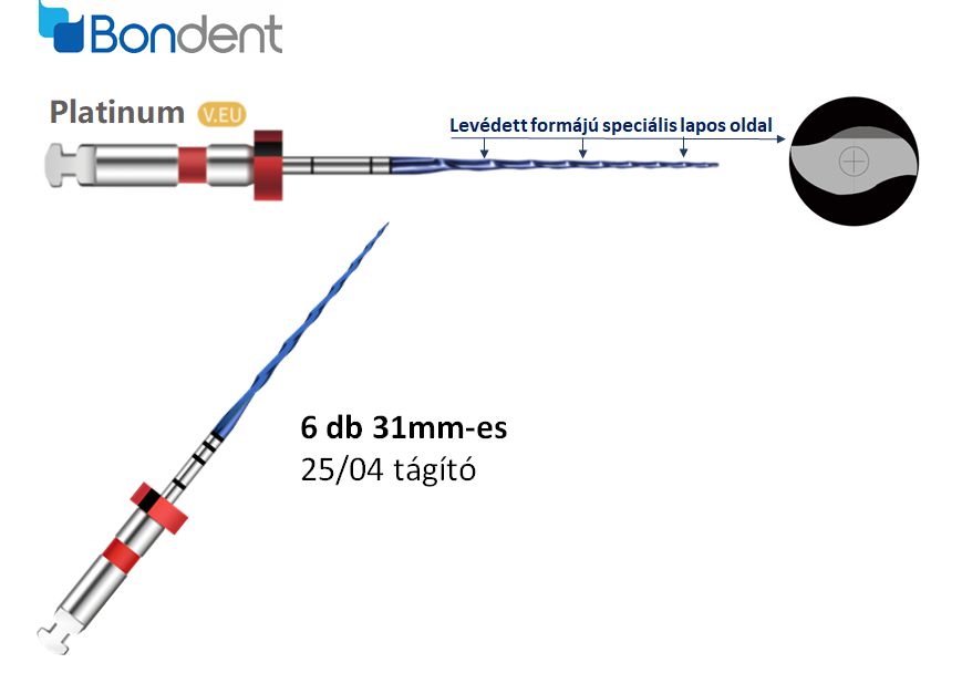 Platinum(Root Canal Files)V.EU #25/04 6db 31mm