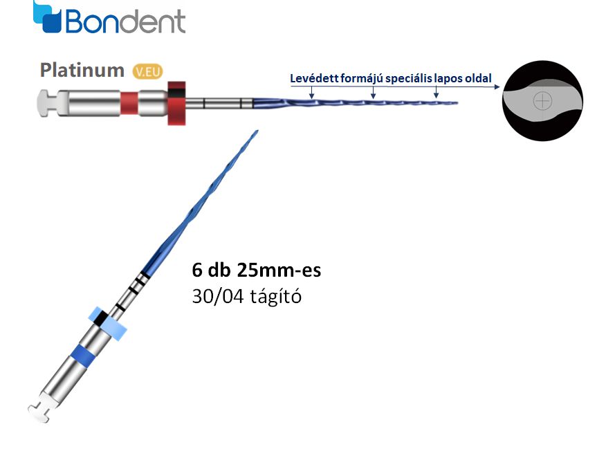 Platinum(Root Canal Files)V.EU #30/04 6db 25mm