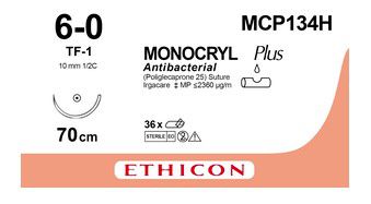 Monocryl Plus VIO 6/0,  1C, RB-4, (10mm) 70cm,  (36db)