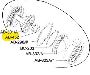 EMS PM  Perio-Plus tartály - belső kupak (Internal cap for Perio-Plus chamber)