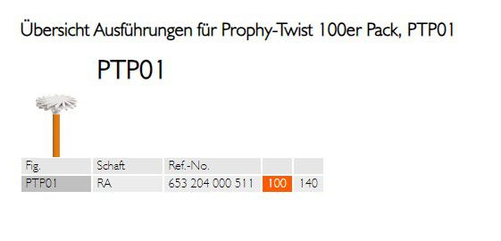 PROPHY TWIST POLISHE 100db