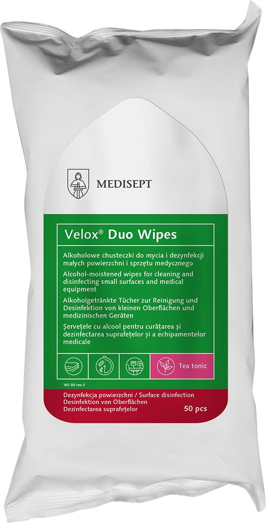 FrontER Alsu Wipes/Medisept Duo WIPES 100db fertőtlenítő kendő utántöltő