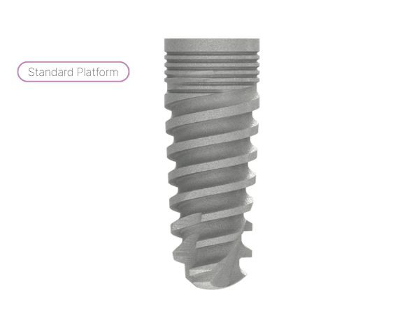 SEVEN int. hex. implant O3.75 L10, without bevel, SP