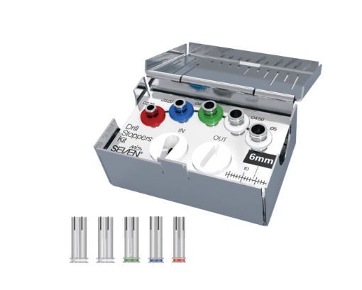 Drill stopper kit for 6mm length SEVEN implant procedure