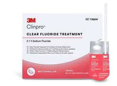 3M Clinpro Clear Fluoride Treatment, L-Pop 50 x 0,5 ml, dinnyés íz