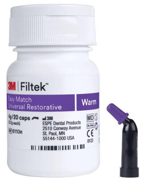 3M Filtek Easy Match univerzális restaurációs kapszulás utántöltő 20 x 0,2 g, Warm