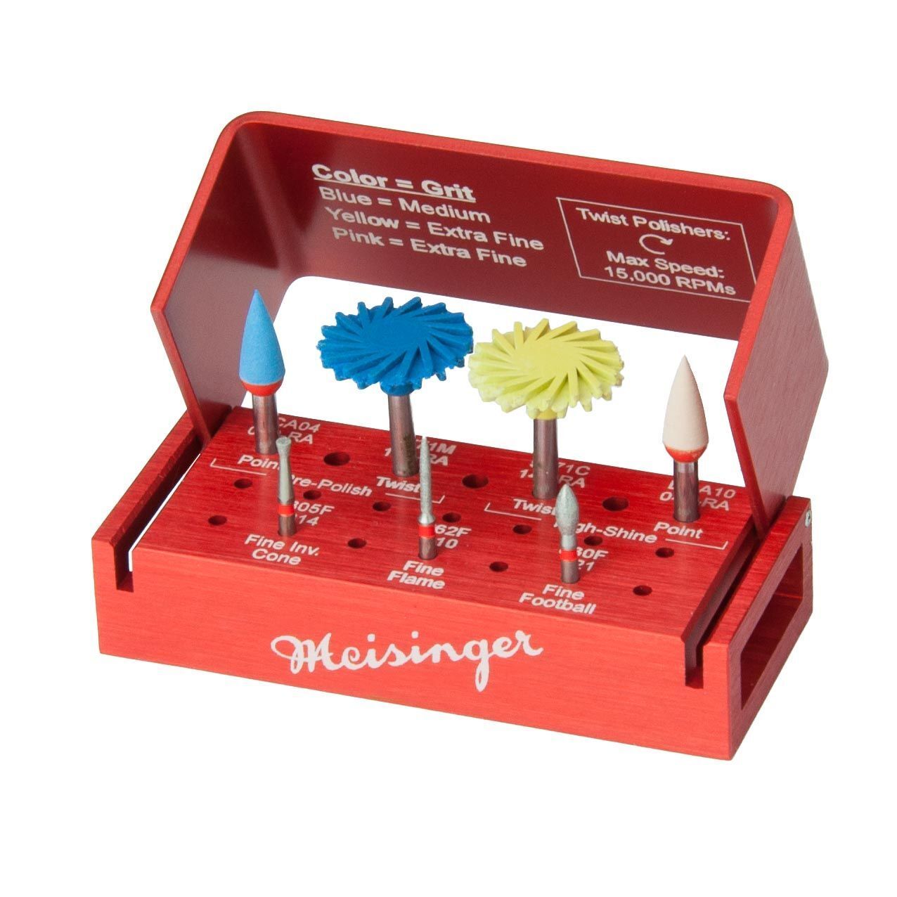 MEISINGER LUSTER Intraorális Twist polírozó készlet cirkóniumhoz, GC04
